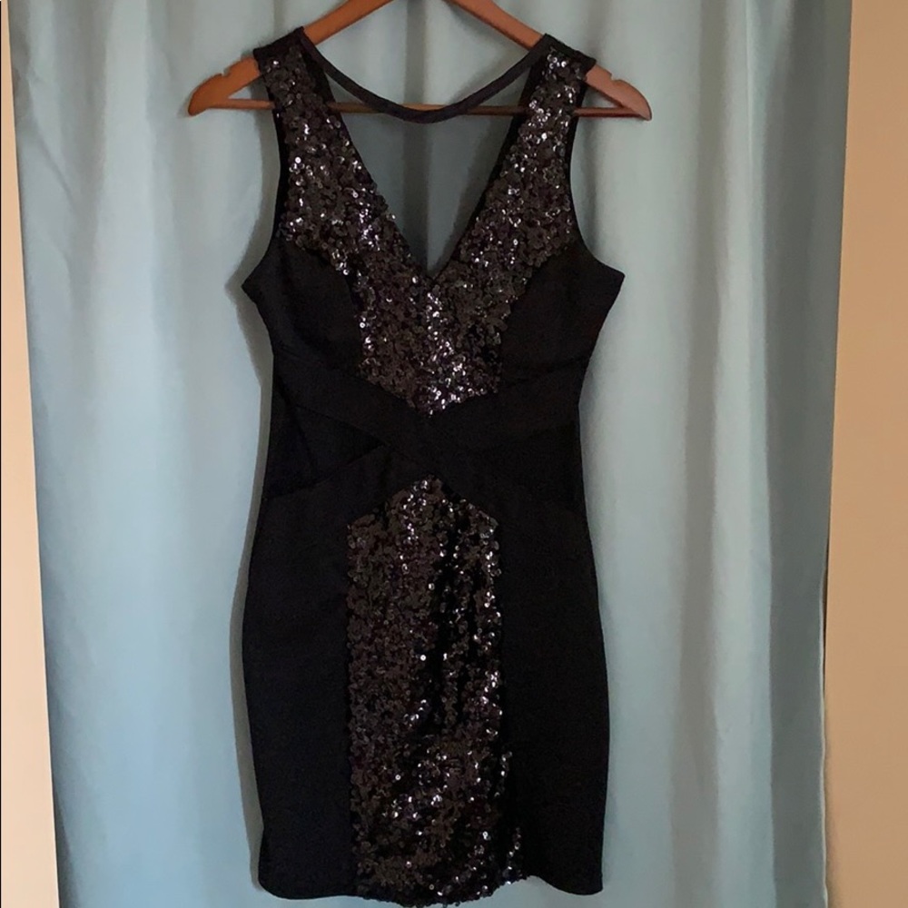 Black mini dress!